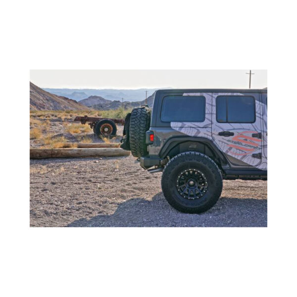 Steelcraft Aluminum Rear Fender Liners Fine Textured Black 18-23 Jeep Wrangler JL Unlimited - 92335 