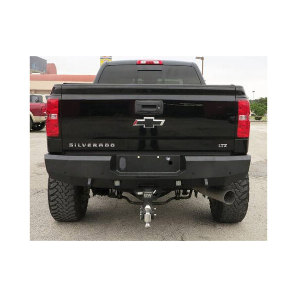 Steelcraft Fortis Rear Bumper Fine Texture Black 2011-2019 Chevy Silverado 2500/3500 GMC Sierra 2500/3500 - 76-20410 