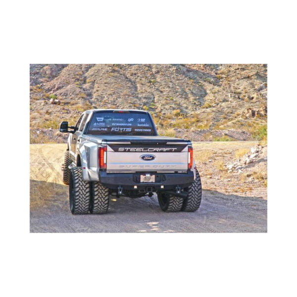 Steelcraft Fortis Rear Bumper Fine Texture Black 2017-2022 Ford Super Duty - 76-21380 