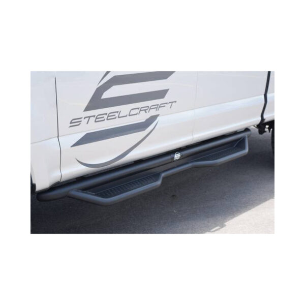 Steelcraft HD Textured Black Sidebar for 04-23 Nissan Titan Crew Cab - 80-40700T 