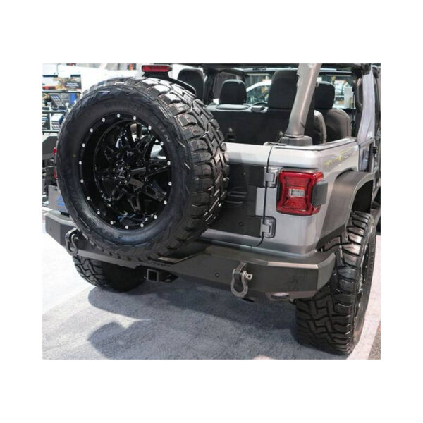 Steelcraft Textured Black Full Width Rear Bumper 18-23 Jeep Wrangler JL - 65-92510 