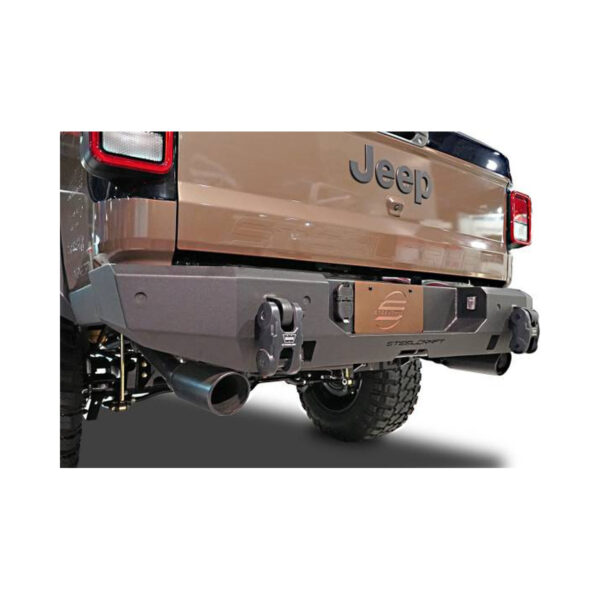 Steelcraft Textured Black Full Width Rear Bumper 20-23 Jeep Gladiator - 65-92540 