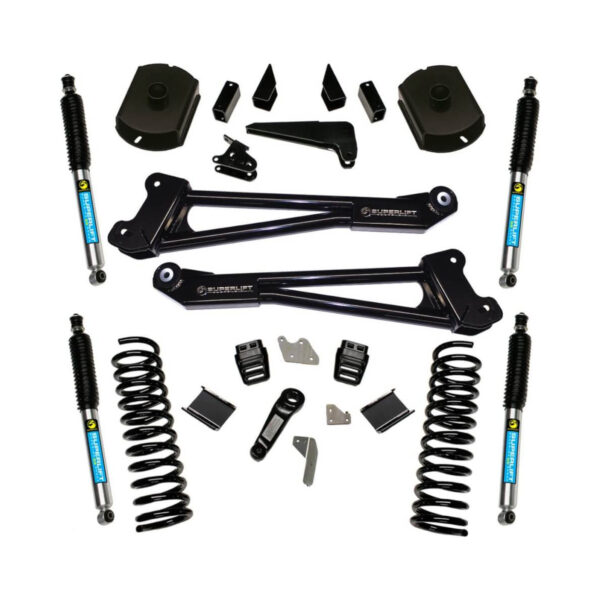 SuperLift 4" Lift Kit For 2014-2018 Dodge Ram 2500 4WD - Diesel Engine - Replacement Radius Arms with Bilstein Shocks