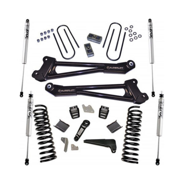 SuperLift 4 inch Lift Kit w- FOX Shocks For 2013-2018 Ram 3500 4WD Diesel