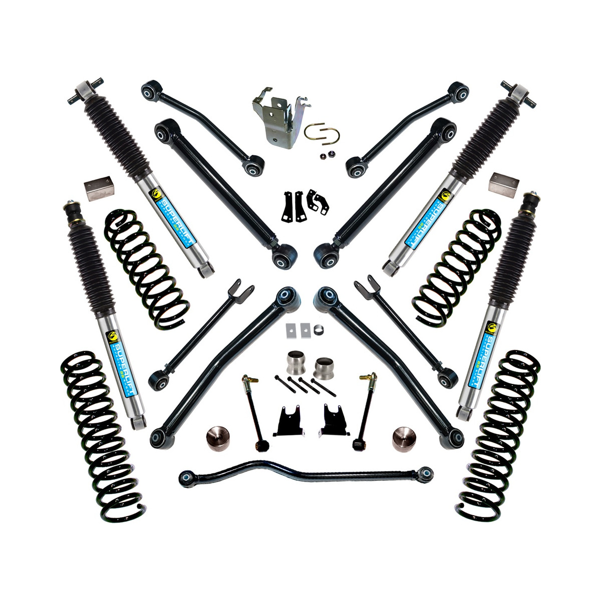 SuperLift 4 inch Lift Kit with Bilstein Shocks for 2007-2015 Jeep JK 4 Door K997B