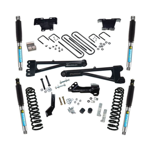 SuperLift 4" Radius Arm Lift Kit For 2017-2021 Ford F-250 and F-350 Super Duty 4WD - with Bilstein Shocks - Diesel Only