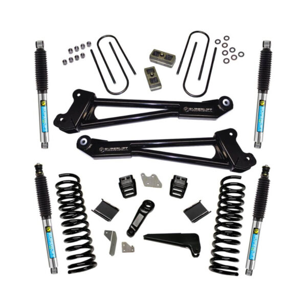 SuperLift 4" Lift Kit For 2013-2018 Ram 3500 4WD - Diesel Engine - Replacement Radius Arms with Bilstein Shocks