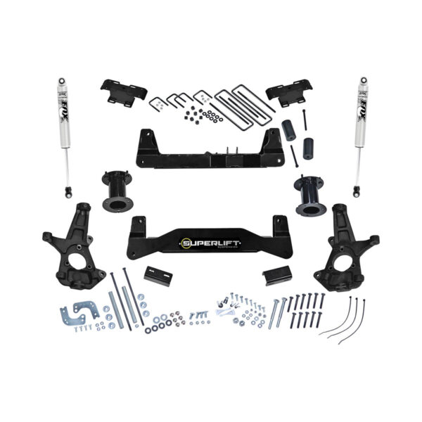 SuperLift 6.5" Lift Kit 2007-2016 Chevy Silverado GMC Sierra 1500 2WD Cast Steel Arms FOX Shocks