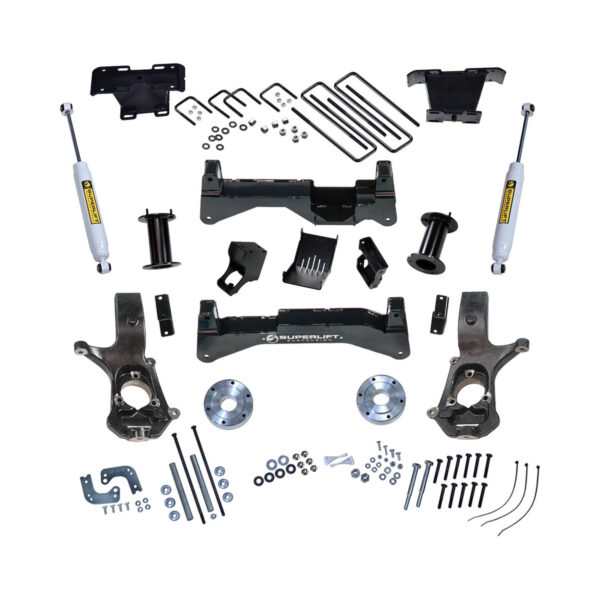 SuperLift 8" Lift Kit for 2007-2016 Chevy Silverado and GMC Sierra 1500 4WD with Cast Steel Control Arms