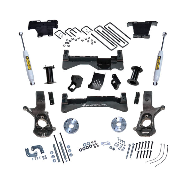 SuperLift 8" Lift Kit - 2014-2017 Chevy Silverado and GMC Sierra 1500 with OE Aluminum or Stamp Steel Control Arms - 4WD