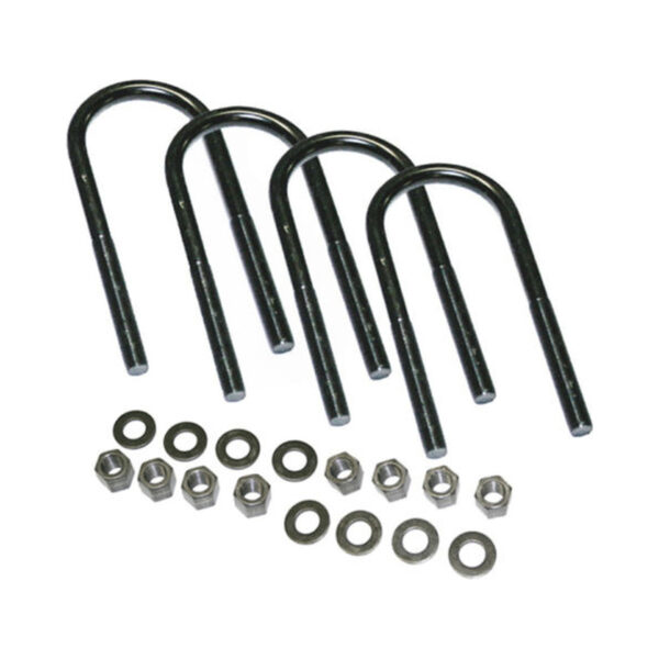 SuperLift Ubolt Kit 5/8 x 3 1/4 x 19 - Large Radius with Hardware