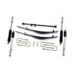 Zone Offroad 2.5" Leaf Spring Mini-Packs Leveling Kit with Bilstein 5100 Shocks for 1999-2004 Ford F250/350