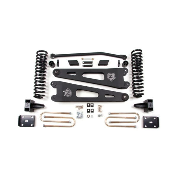 Zone Offroad 4" Radius Arm Lift Kit For 2011-2016 Ford F-250 Super Duty 4WD Diesel (EQUIPPED WITH FACTORY OVERLOAD SPRINGS)