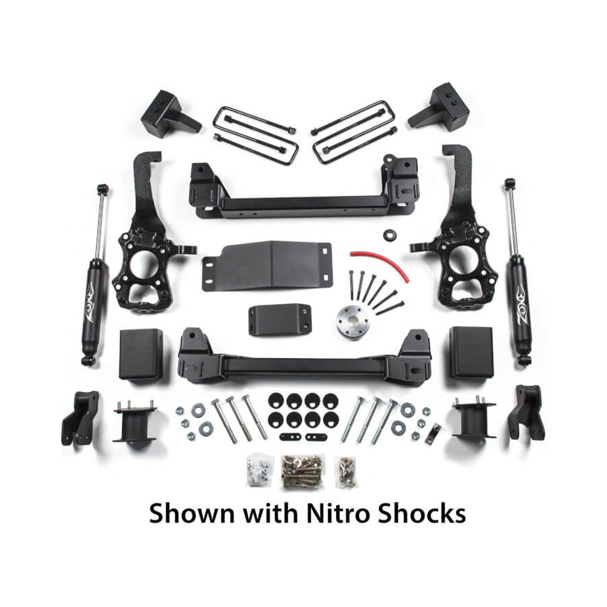 Zone Offroad 4" Strut Spacer Lift Kit 2015-2016 Ford F-150 4WD