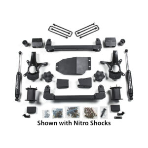 Zone Offroad 6.5" Strut Spacer Lift System Lift Kit 2007-2013 Silverado/Sierra 1500 4WD