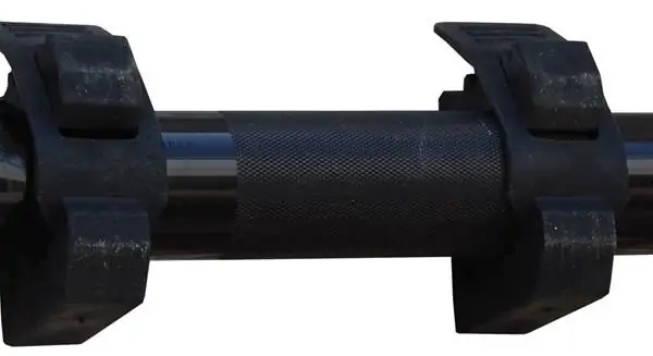 Quick Fist Rubber Clamp - 1 Inch to 2-1:4 Inch Clamping Diameter (Set of 2) - flashlight clamped to a truck