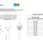 Bilstein 6112 Series 1.9-3.4 Leveling Kit for 2007-2009 Toyota FJ Cruiser 4WD