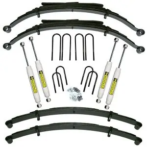 4 inch GM Suspension Lift Kit with Rear Springs - 1973-1991 Solid Axle 1-2 Ton Vehicles 4WD -K419