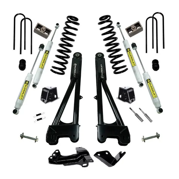 4 inch Lift Kit With Replacement Radius Arms - 2005-2007 Ford F-250-350 4WD - Diesel Engine-K975