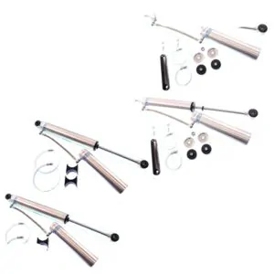 99-'10 Silverado 1500HD 2WD Bilstein 5160 4" Front & 2" Rear Lift Shocks-25-187687-25-187625