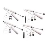 99-'10 Silverado 3500HD 2WD Bilstein 5160 6" Front & 3-5" Rear Lift Shocks-25-187687-25-187694