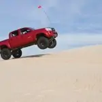 T3 6" Lift Kit Suspension System for Toyota Tacoma 2005-2015 installed - vehicle jumping - in the air