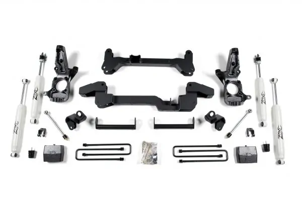Zone Offroad 6" IFS Knuckle & Bracket Kit Lift Kit 2001-2010 Chevy/GMC 2WD
