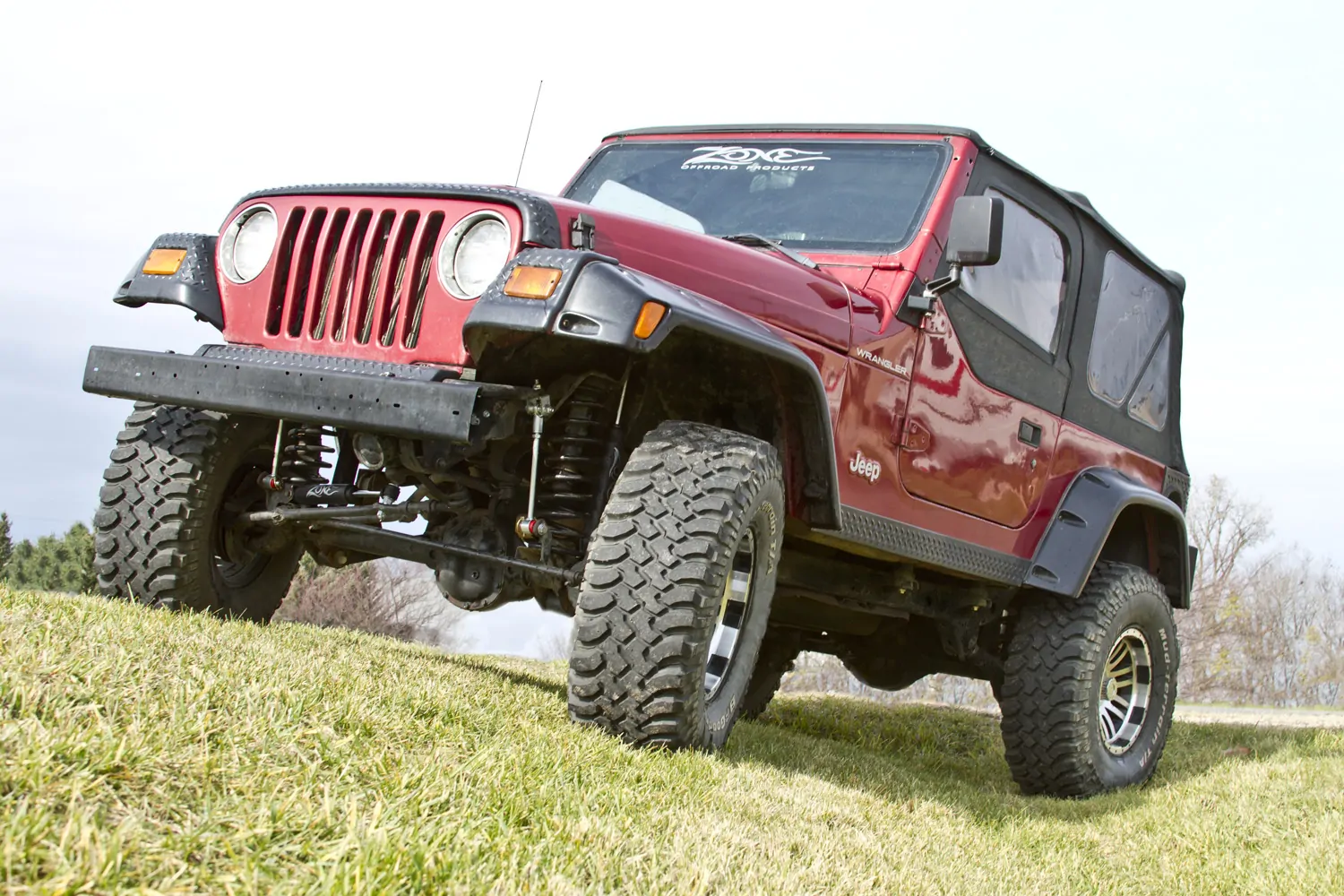 Zone Offroad 4.25" Coil Springs & leveling+Body Lift Kit 1997-2006 Jeep Wrangler TJ