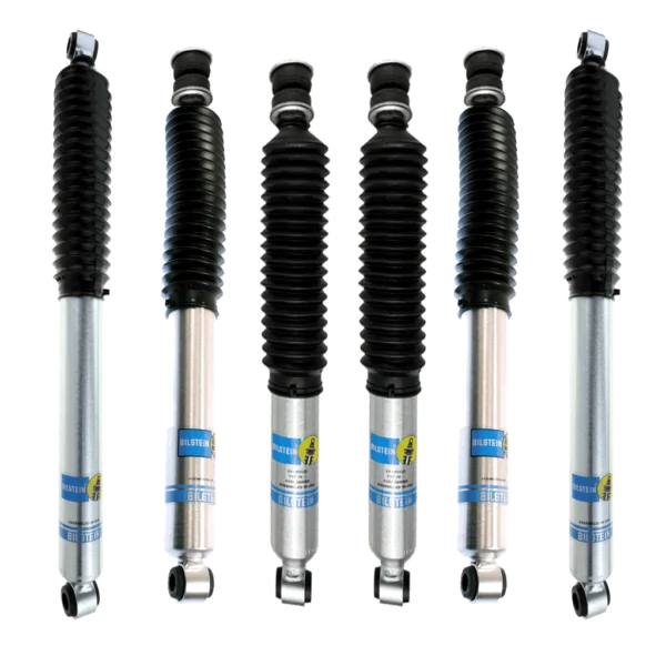Bilstein 5100 4" Quad Front, 2-4" Rear Lift Shocks for 1980-1996 Ford Bronco