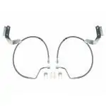 ICON 2.5" Extended Stainless Steel Brake Line Kit For 2017-2018 Ford F250/F350