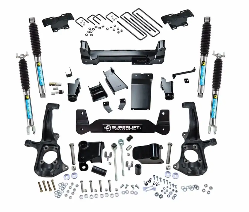 SuperLift 6" Lift Kit For 2011-2018 Chevy Silverado 2500HD/3500 - Knuckle Kit with Bilstein Shocks