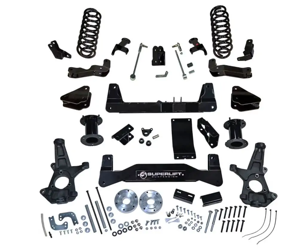 SuperLift 6.5" Lift Kit For 2015-2016 GMC Yukon 1500 4WD with OE CAST Steel Control Arms