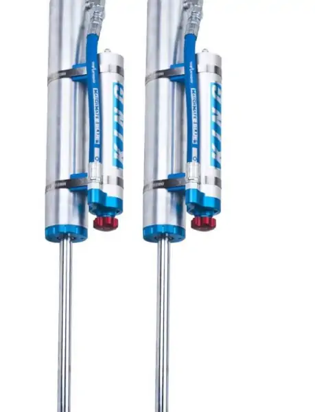KING 2.5 Performance 0-2" Lift Front Reservoir Shocks for 2007-2018 Jeep Wrangler JK (7/8" Shaft) (with Adjuster)