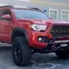 FOX Suspension Lift Kit Installed on a red toyota tacoma