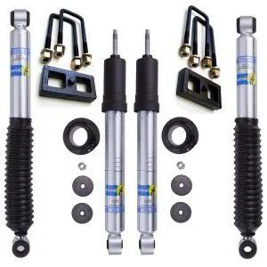Bilstein 5100 0-2" Front, 1" Rear lift shocks for 1995-2004 Toyota Tacoma