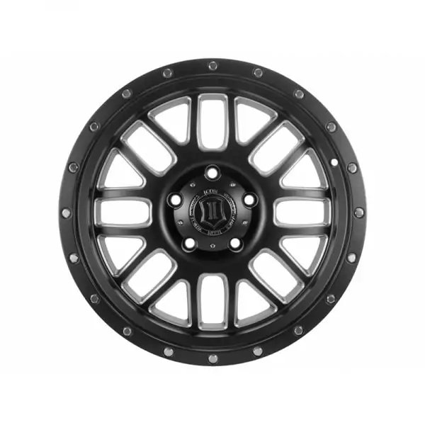ICON ALPHA 20" Satin Black w/Milled Windows Finish