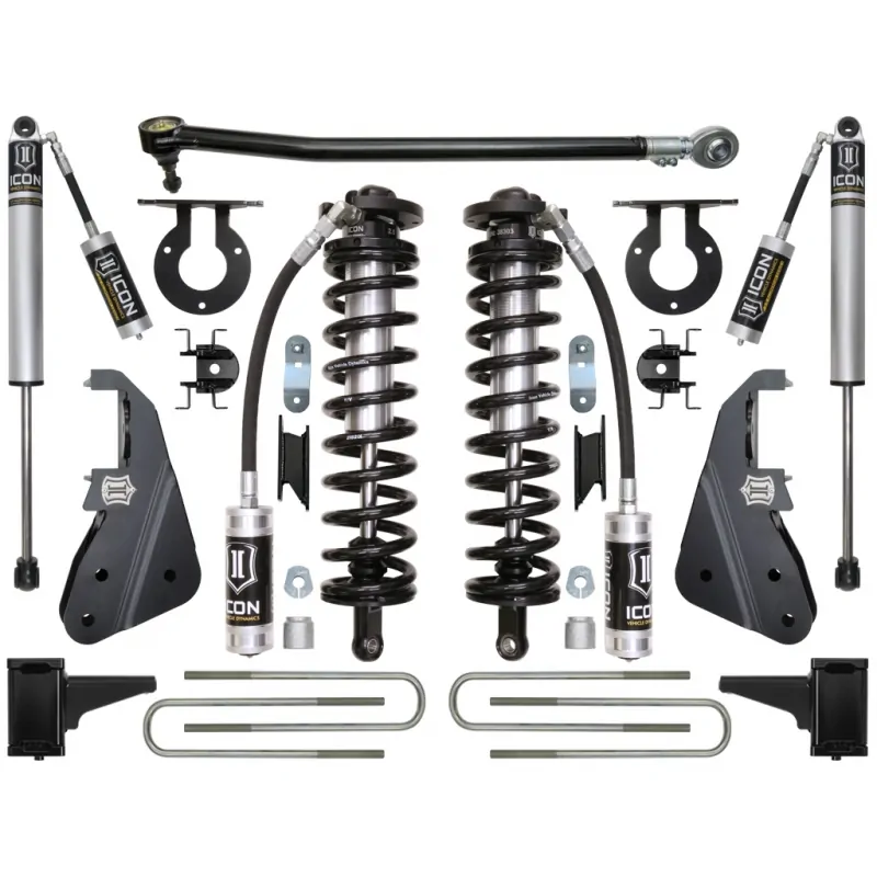 Icon 4-5.5" Coilover Conversion System For 2017-2019 Ford F-250 4WD (Stage 1)
