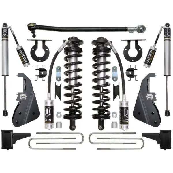 Icon 4-5.5" Coilover Conversion System For 2017-2019 Ford F-350 4WD (Stage 1)