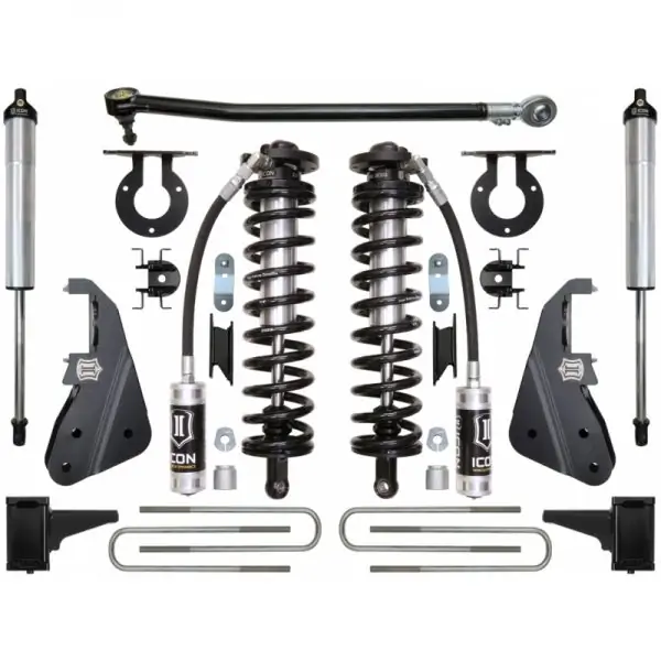 Icon 4-5.5" Coilover Conversion System For 2017-2019 Ford F-350 4WD (Stage 2)