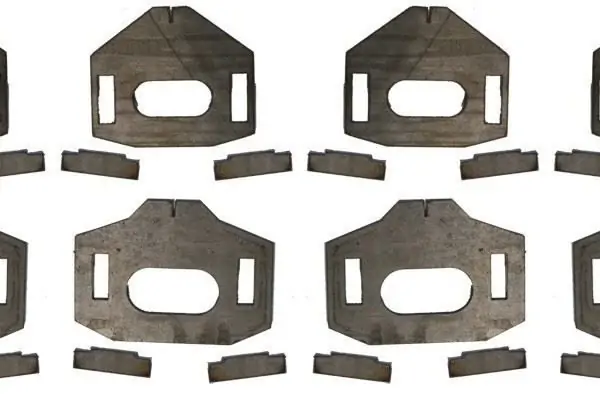Total Chaos Lower Control Arm Cam Tab Gussets For 2007-2009 Toyota FJ Cruiser