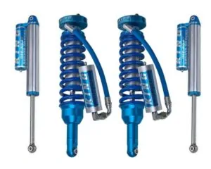 King Front 2.5 Dia RR Adjustable Coilovers, Rear Shocks For 2019-2021 Ram 1500 4WD