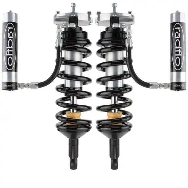 Radflo 2.0 Body 0-3" Front Lift Reservoir with Adjusters Extended Travel Shocks for 2010-2021 Toyota Land Cruiser Prado 150