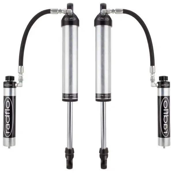 Radflo 2.0 Body 2.5" Rear Lift Reservoir with Adjusters Shocks for 2018-2021 Jeep Wrangler JL