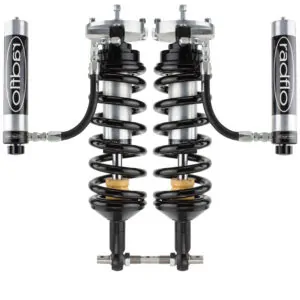 Radflo 2.5 Body 0-2" Front Lift Reservoir with Adjusters Shocks for 2007-2020 Chevy Yukon/Tahoe 1500
