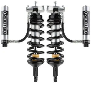 Radflo 2.5 Body 0-3" Front Lift Reservoir with Adjusters Shocks for 2005-2014 Toyota Hilux