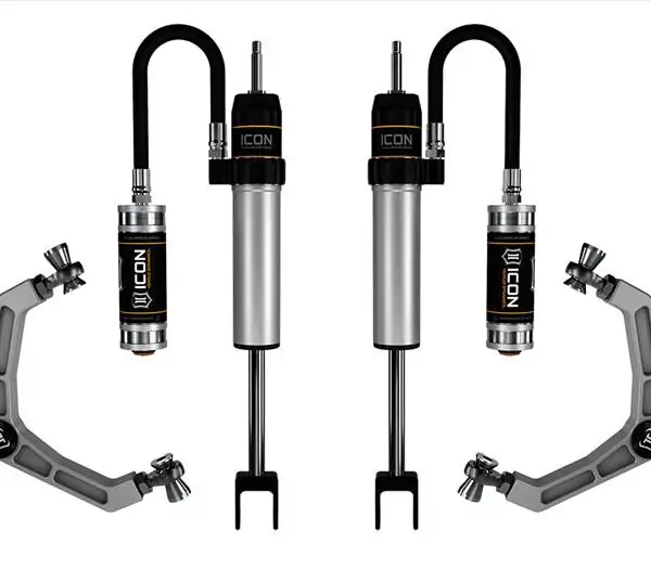 Icon 0-2" Lift RR Front Shocks w/ Billet UCA For 2020-2021 Chevy Silverado 2500HD