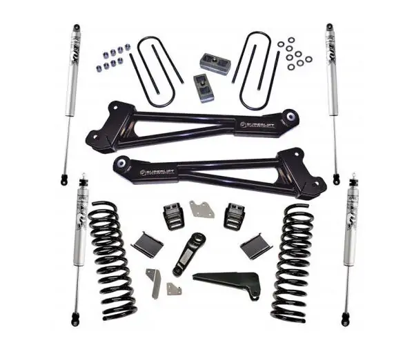 SuperLift 4 inch Lift Kit w- FOX Shocks For 2013-2018 Ram 3500 4WD Diesel