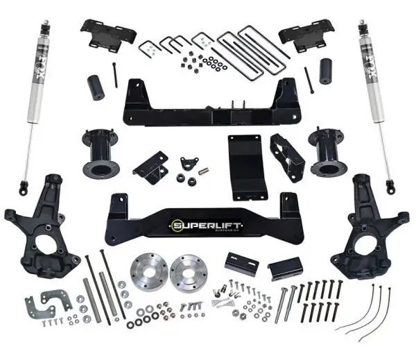 SuperLift 6.5" Lift Kit w/ FOX Shocks for 2007-2013 Chevy Silverado 1500 4WD w/ Cast Steel Control Arms