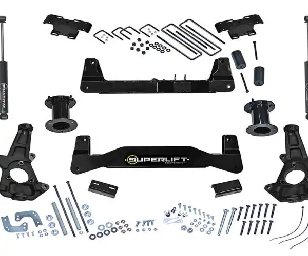 SuperLift 6.5" Lift Kit w/ Shadow Shocks For 2007-2016 Chevy Silverado 1500 2WD w/ Cast Steel Ctrl Arms