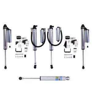 Bilstein B8 8100 Remote Reservoir 2-3" Front, 2-4.5" Rear Shocks w/ Stabilizer For 2020-2021 Jeep Gladiator